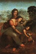 Leonardo  Da Vinci Virgin and Child with St Anne USA oil painting artist